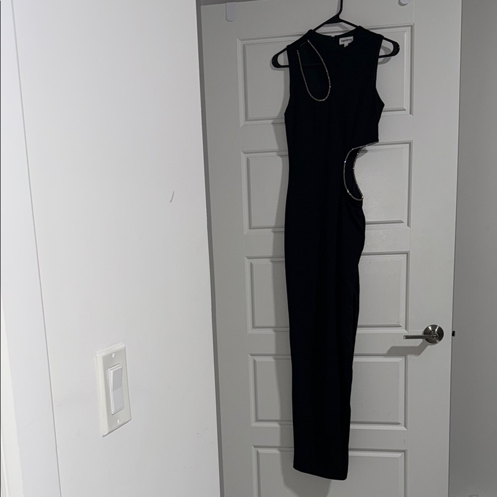 Superdown Black One Shoulder Dress